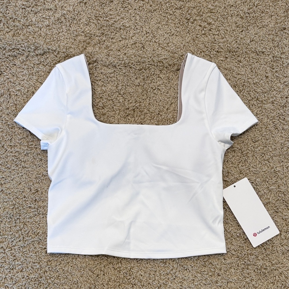 lululemon athletica | Wunder Under SmoothCover Square Neck T-Shirt (NWT!)
